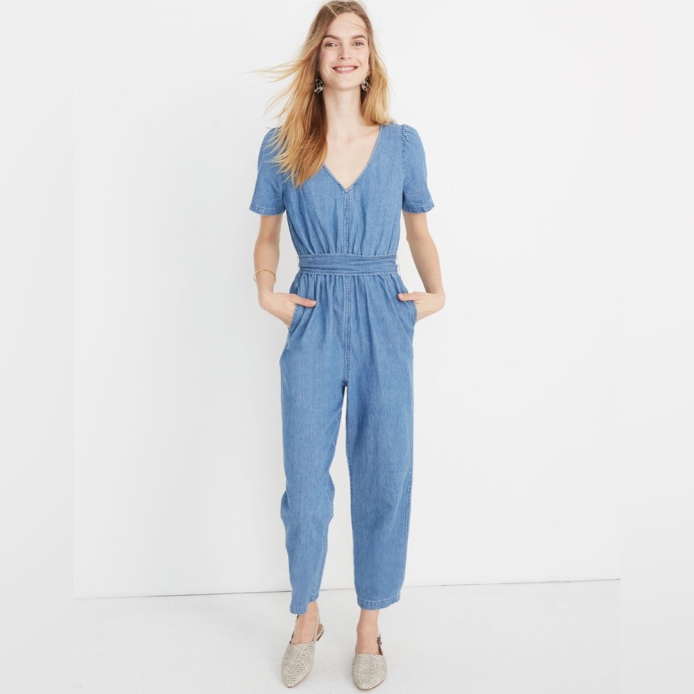 Madewell Light Blue Denim Jumper